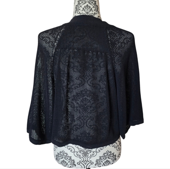 Boss Hugo Boss open knit lightweight cardigan with single button closure - Picture 4 of 15
